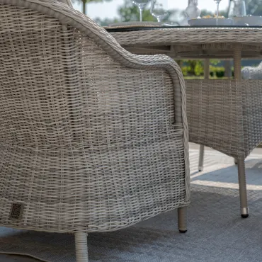 Oxford Heritage Dining Oxford 6 Seat Oval Dining Set with Heritage Dining Chairs & Woven Lazy Susan
