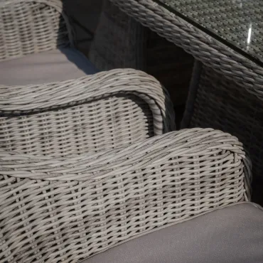 Oxford 6 Seat Oval Dining Chairs & Lazy Susan