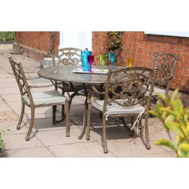 Casino 4 seater round table & chairs Set