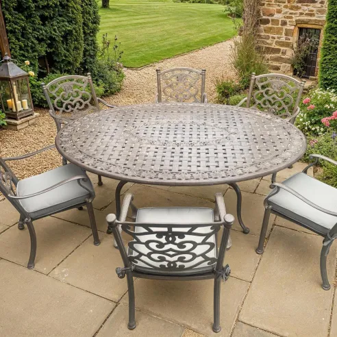 Casino 6 seater Oval table & chairs Set