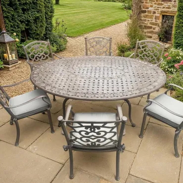 Casino 6 Seater Oval Table and Chairs Set