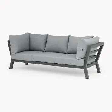 Emerson L-Shaped Aluminium Dining with Bench & Rising Table