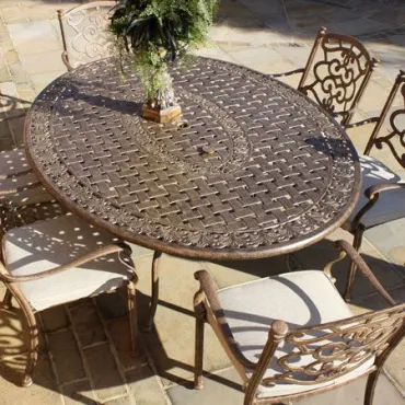 Casino 6 seater Oval table & chairs Set