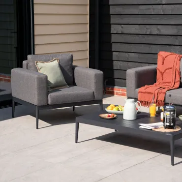 Zach Aluminium 2 Seater set