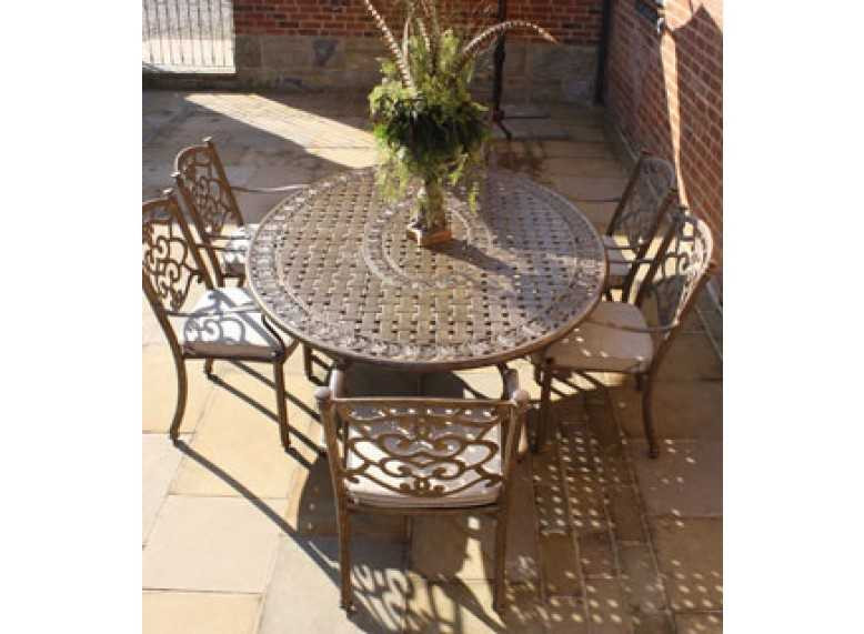 Casino 6 Seater Oval Table and Chairs Set