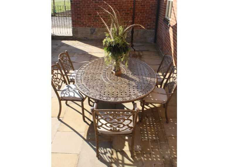 Casino 6 Seater Oval Table and Chairs Set