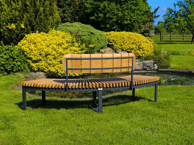 Mandalay Curved Backless Bench - Certified