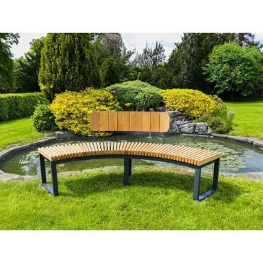 Mandalay Curved Backless Bench - Certified