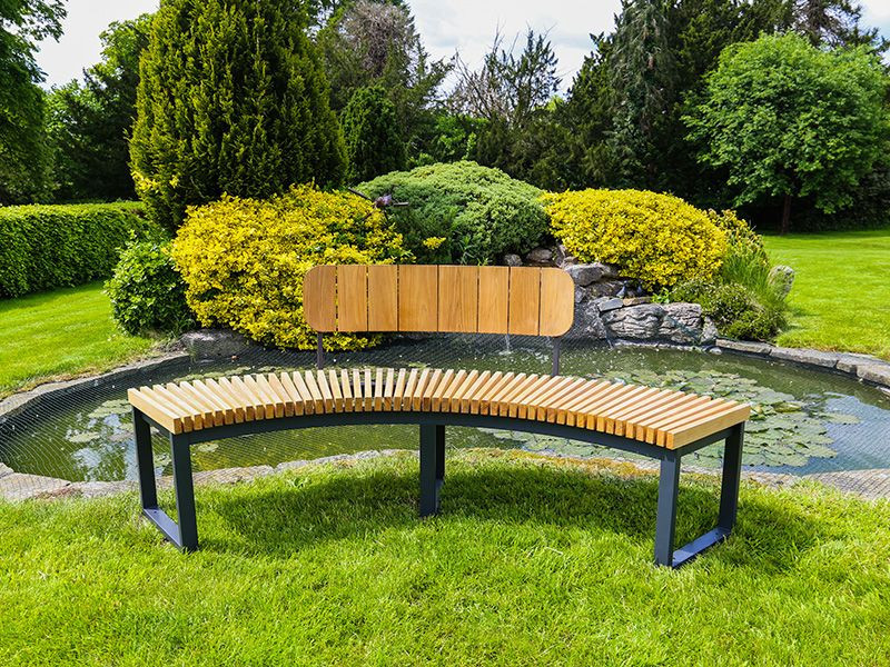 Mandalay Curved Backless Bench - Certified