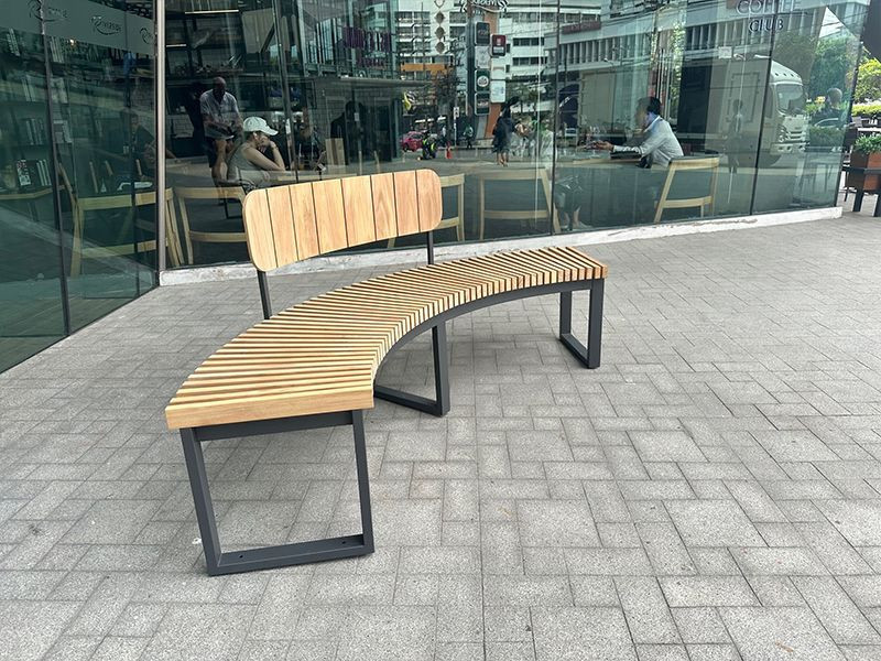 Mandalay Curved Backless Bench - Certified