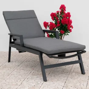 Zara Sun Lounger - Grey  - 1