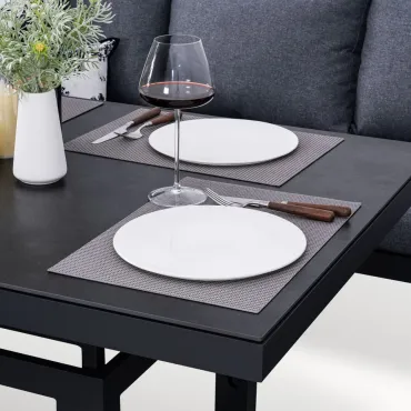 Maxwell L-Shape Corner Lounge Dining & Rising Table