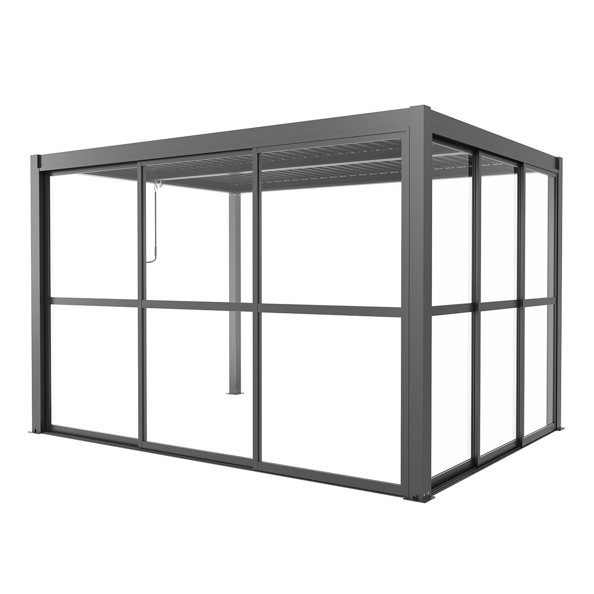 Como Pergola Sliding Transparent Doors 3m