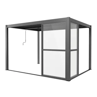 Como Pergola Sliding Transparent Doors 3m