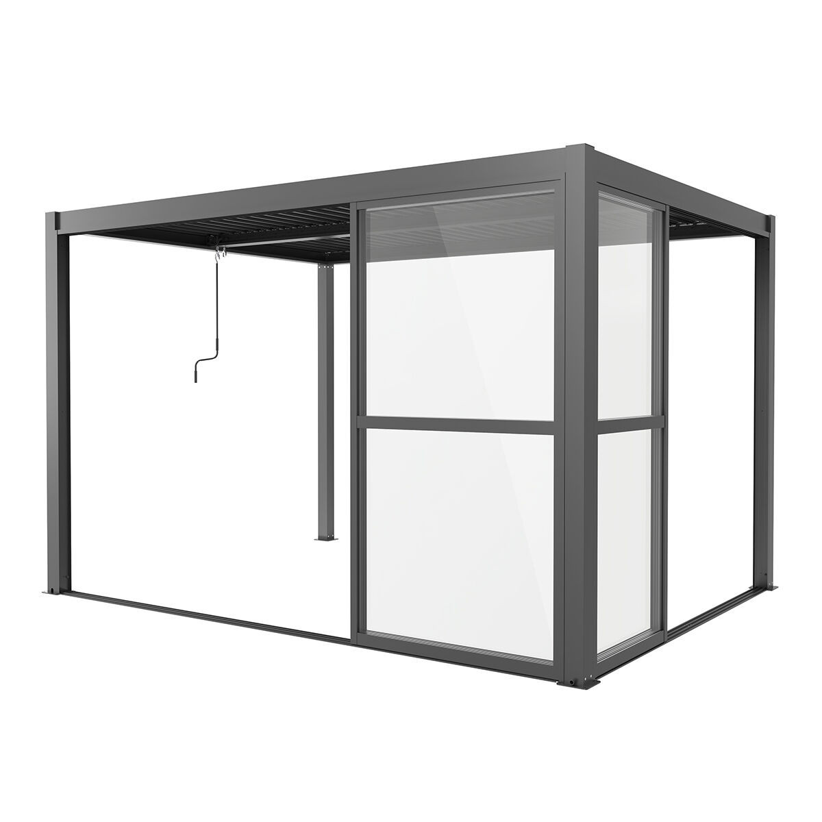 Como Pergola Sliding Transparent Doors 3m