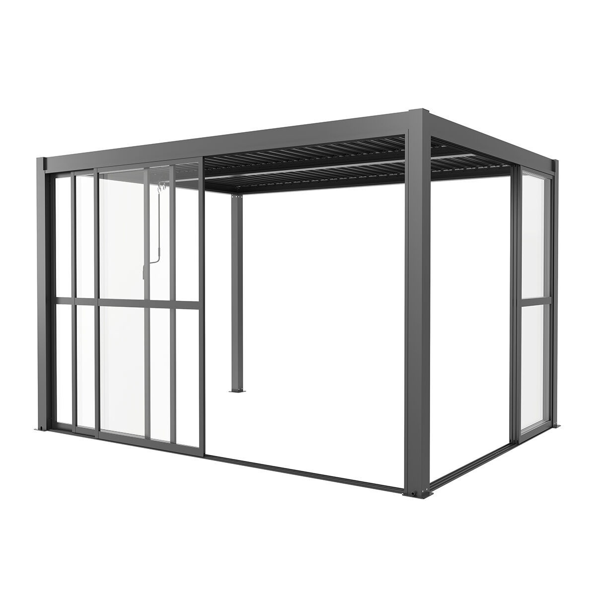 Como Pergola Sliding Transparent Doors 3m