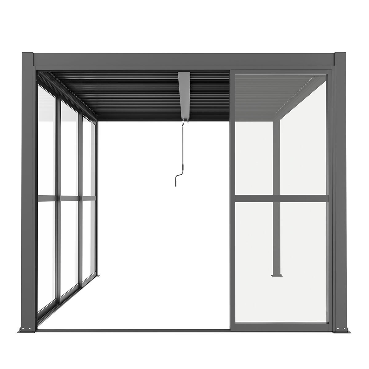 Como Pergola Sliding Transparent Doors 3m