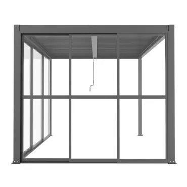 Como Pergola Sliding Transparent Doors 3m