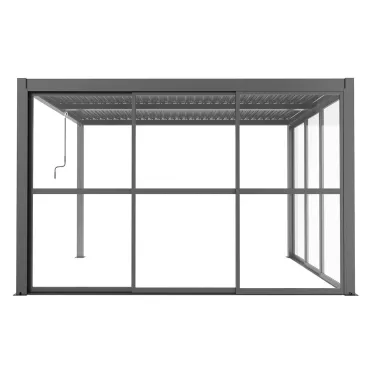 Como Pergola Sliding Transparent Doors 4m