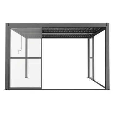 Como Pergola Sliding Transparent Doors 4m