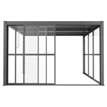 Como Pergola Sliding Transparent Doors 4m
