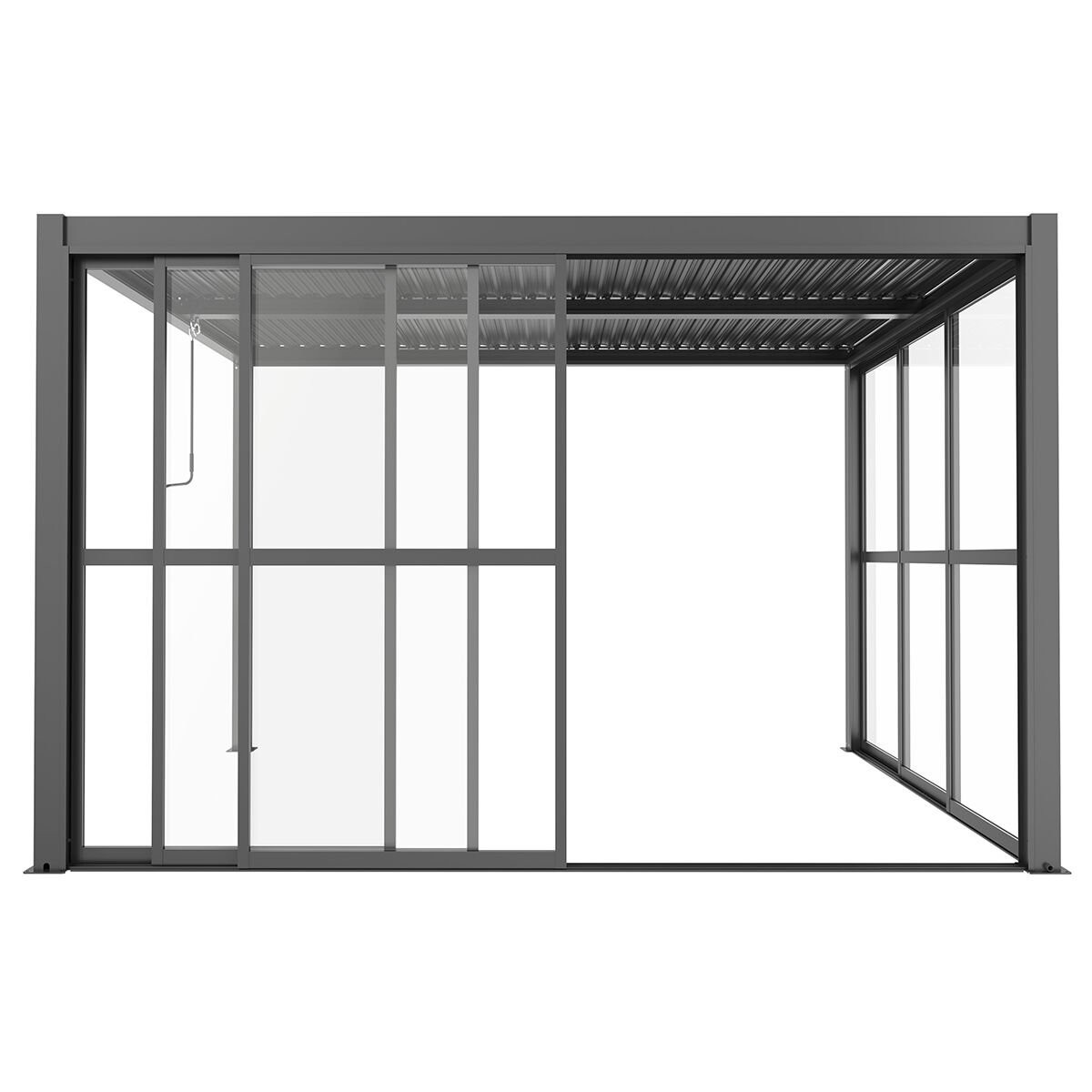Como Pergola Sliding Transparent Doors 4m