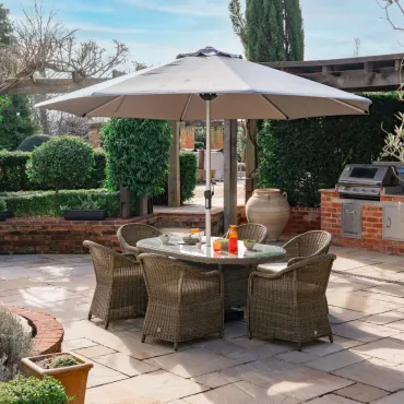 Isabella 6 Seat Rattan Dining Set