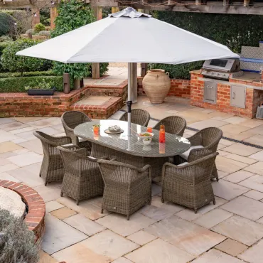 Isabella 8 Seat Rattan Dining Set