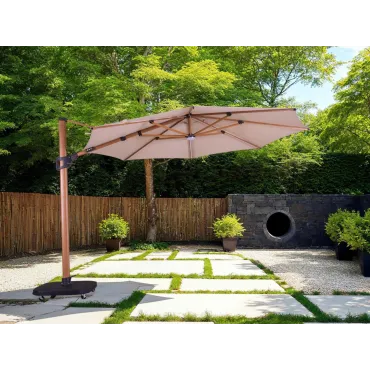 Pisa 3.5M Dia Cantilever Parasol & LED Lights