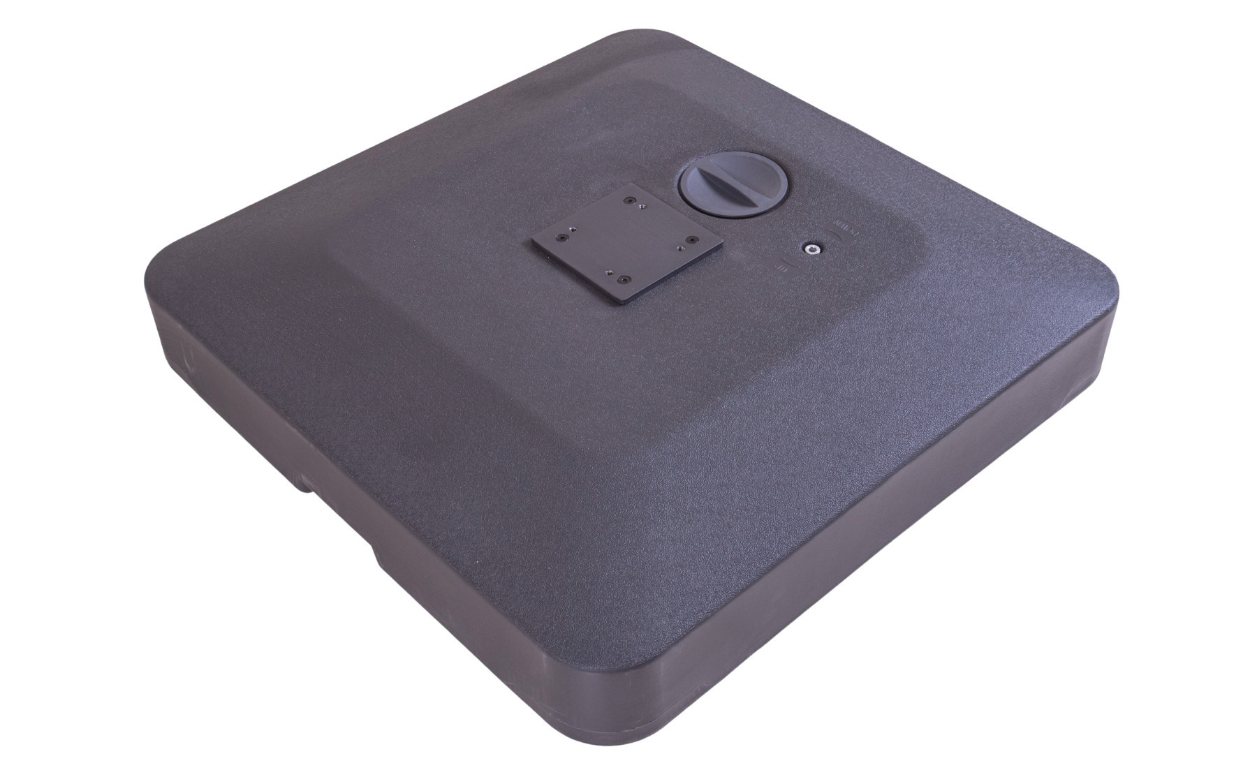 Fillable Plastic Base with Wheels