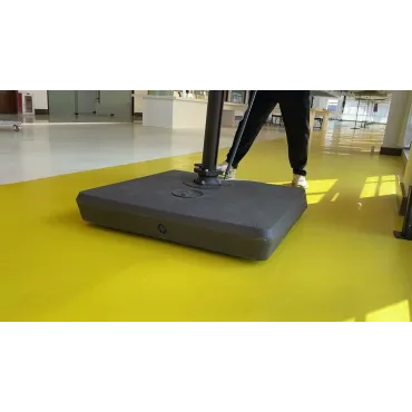 Fillable Plastic Base with Wheels