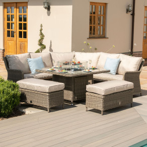 Winchester Royal Rattan Corner Dining Sofa Set  - 1