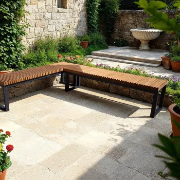 Mandalay Backless Corner Bench FSC®  - 1
