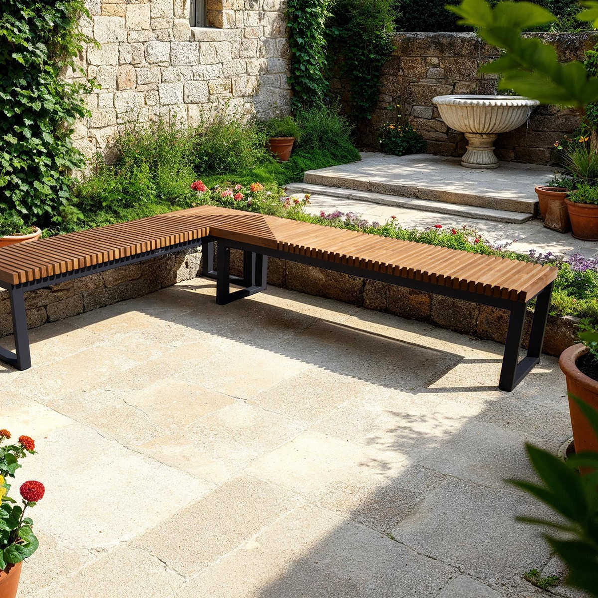 Mandalay Backless Corner Bench