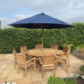 Marley 8 Chair Chunky Table Dining Set  - 2