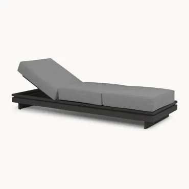 Bryson Aluminium Wood Large Corner Sofa Lounging Set