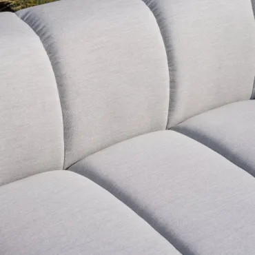 Zeus Aluminium 3 Seater Chaise Sofa Set