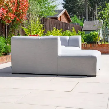 Zeus Aluminium 3 Seater Chaise Sofa Set