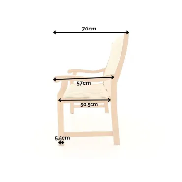 Malvern Teak Bench 180cm | FSC® Certified  - 9