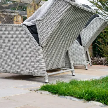 Talia Rattan Grande 3 Piece Reclining Set