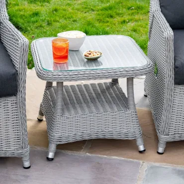 Talia Rattan Grande 3 Piece Reclining Lounging Set  - 3