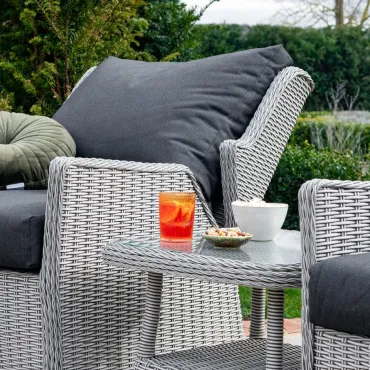 Talia Rattan Grande 3 Piece Reclining Set