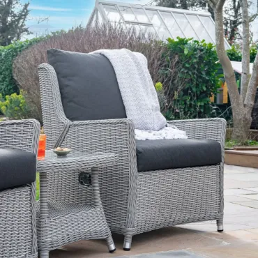 Talia Rattan Grande 3 Piece Reclining Set