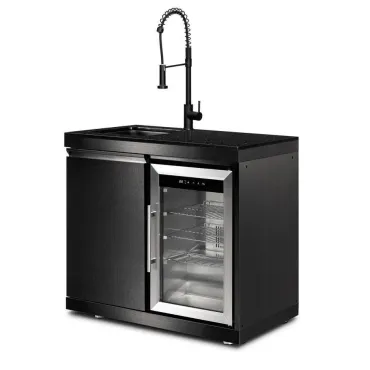 Premium Outdoor Kitchen Sink & Fridge Unit - Oasis Range