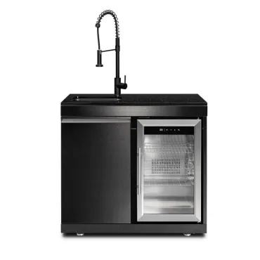 Premium Outdoor Kitchen Sink & Fridge Unit - Oasis Range