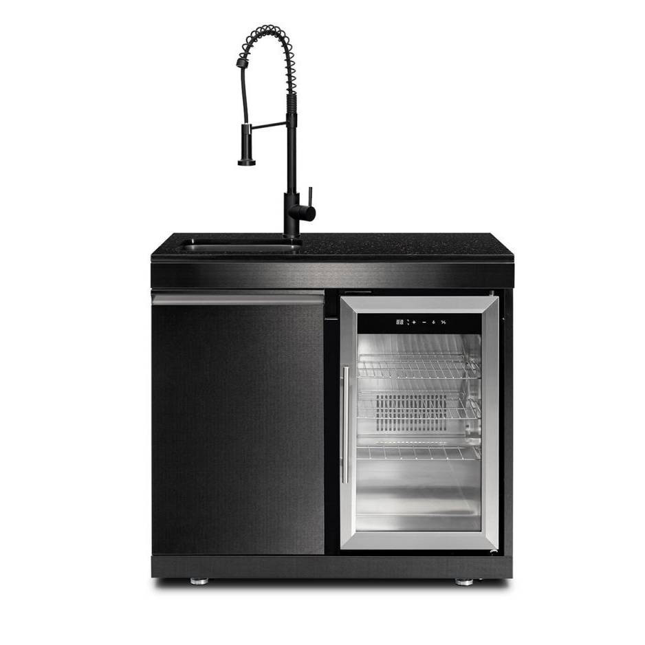 Premium Outdoor Kitchen Sink & Fridge Unit - Oasis Range