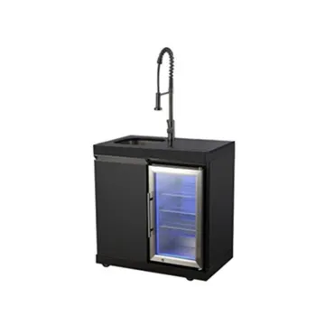 Premium Outdoor Kitchen Sink & Fridge Unit - Oasis Range