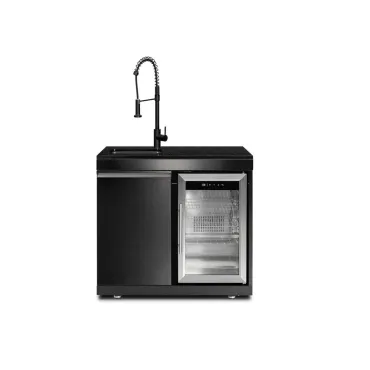 Premium Outdoor Kitchen Sink and Fridge Unit | Oasis Range  - 6
