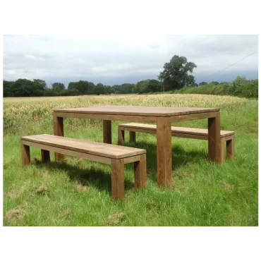 Bali Reclaimed Teak Bench Set