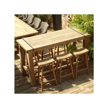 Reclaimed teak bar set